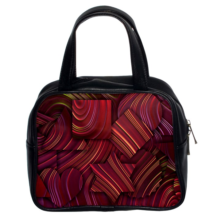 Shapes Shape Spiral Pattern Swirls Swril Classic Handbag (Two Sides)