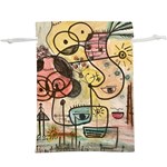 Puzzle Abstract Drawing Mysterious  Lightweight Drawstring Pouch (XL) Front