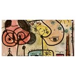 Puzzle Abstract Drawing Mysterious Banner and Sign 4  x 2  Front