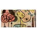 Puzzle Abstract Drawing Mysterious Banner and Sign 6  x 3  Front