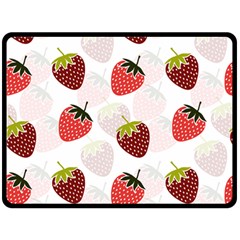 Strawberry Fruit Pattern Background Fleece Blanket (large)  by Wegoenart