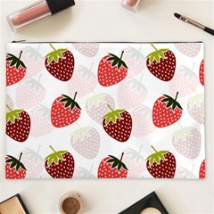 Strawberry Fruit Pattern Background Cosmetic Bag (xxl) by Wegoenart