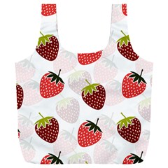 Strawberry Fruit Pattern Background Full Print Recycle Bag (xxxl) by Wegoenart