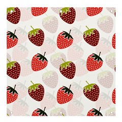 Strawberry Fruit Pattern Background Banner And Sign 4  X 4 