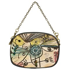 Thoughts Thinkingknowledge Drawing Chain Purse (one Side) by Wegoenart