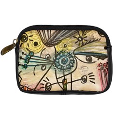 Thoughts Thinkingknowledge Drawing Digital Camera Leather Case by Wegoenart