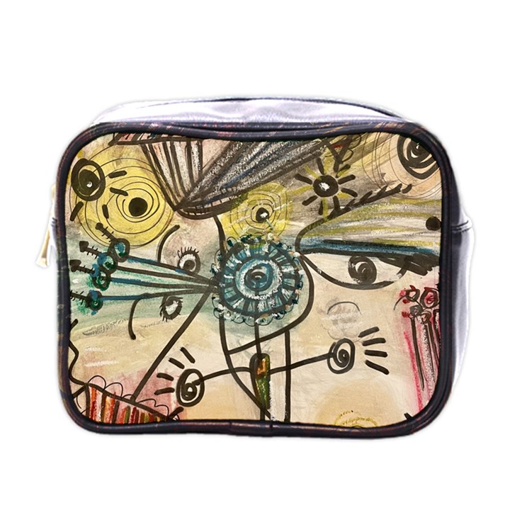 Thoughts Thinkingknowledge Drawing Mini Toiletries Bag (One Side)