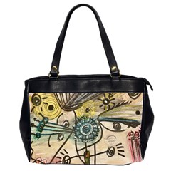 Thoughts Thinkingknowledge Drawing Oversize Office Handbag (2 Sides) by Wegoenart