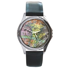 Energy Flow Intuition Round Metal Watch by Wegoenart