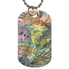 Energy Flow Intuition Dog Tag (one Side) by Wegoenart