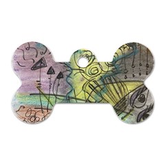 Energy Flow Intuition Dog Tag Bone (one Side) by Wegoenart