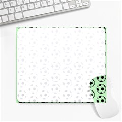 Pattern Ball Soccer Background Large Mousepads by Wegoenart