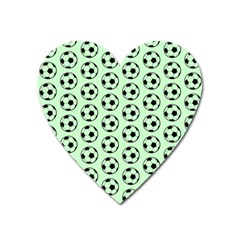 Pattern Ball Soccer Background Heart Magnet