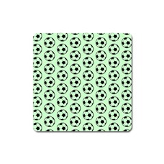 Pattern Ball Soccer Background Square Magnet