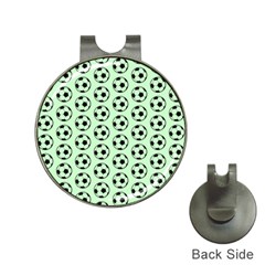 Pattern Ball Soccer Background Hat Clips with Golf Markers