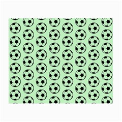 Pattern Ball Soccer Background Small Glasses Cloth