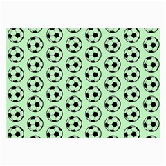 Pattern Ball Soccer Background Large Glasses Cloth