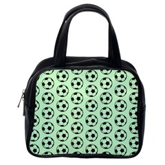 Pattern Ball Soccer Background Classic Handbag (One Side)