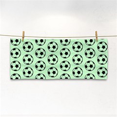 Pattern Ball Soccer Background Hand Towel by Wegoenart