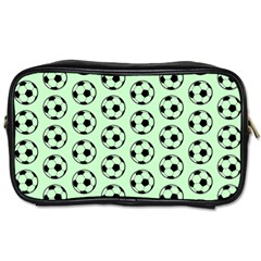 Pattern Ball Soccer Background Toiletries Bag (two Sides) by Wegoenart