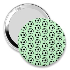 Pattern Ball Soccer Background 3  Handbag Mirrors