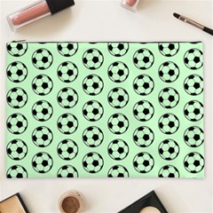 Pattern Ball Soccer Background Cosmetic Bag (XXL)