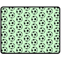 Pattern Ball Soccer Background Double Sided Fleece Blanket (medium)  by Wegoenart