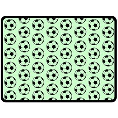 Pattern Ball Soccer Background Double Sided Fleece Blanket (large)  by Wegoenart