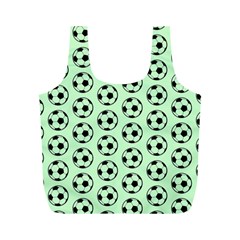 Pattern Ball Soccer Background Full Print Recycle Bag (M)