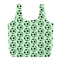 Pattern Ball Soccer Background Full Print Recycle Bag (L)