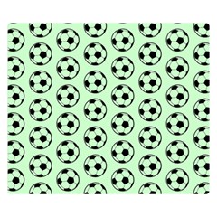 Pattern Ball Soccer Background Double Sided Flano Blanket (small)  by Wegoenart