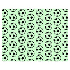 Pattern Ball Soccer Background Double Sided Flano Blanket (medium)  by Wegoenart