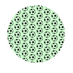 Pattern Ball Soccer Background Mini Round Pill Box (Pack of 3)