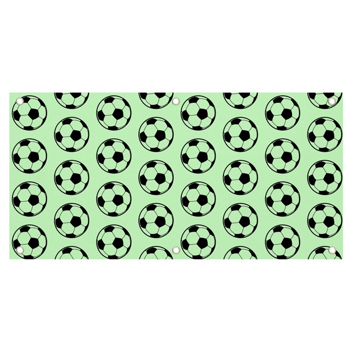 Pattern Ball Soccer Background Banner and Sign 4  x 2 