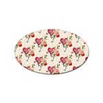 Key To The Heart Sticker Oval (100 pack) Front