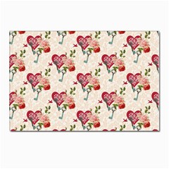 Key To The Heart Postcard 4 x 6  (pkg Of 10) by ConteMonfrey