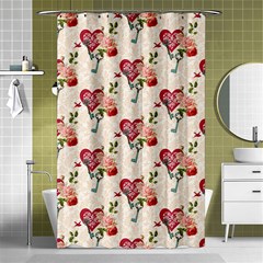 Key To The Heart Shower Curtain 48  X 72  (small)  by ConteMonfrey