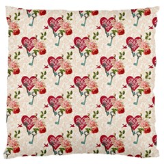 Key To The Heart Standard Flano Cushion Case (one Side) by ConteMonfrey