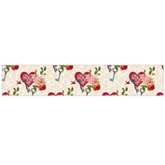 Key To The Heart Large Flano Scarf 