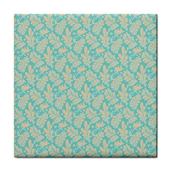 Contrasting Leaves Tile Coaster by ConteMonfrey