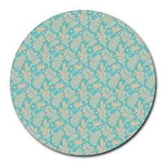 Contrasting Leaves Round Mousepad by ConteMonfrey