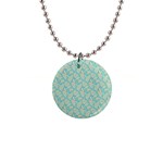 Contrasting Leaves 1  Button Necklace Front