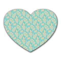 Contrasting Leaves Heart Mousepad by ConteMonfrey