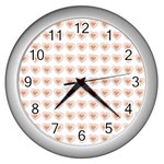 Sweet Hearts Wall Clock (Silver) Front