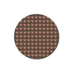 Sweet Hearts  Candy Vibes Rubber Coaster (round) by ConteMonfrey