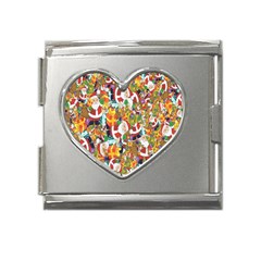 Background-santaclaus-gift-christmas Mega Link Heart Italian Charm (18mm) by nateshop