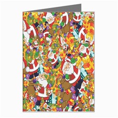 Background-santaclaus-gift-christmas Greeting Card by nateshop