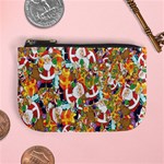 Background-santaclaus-gift-christmas Mini Coin Purse Front