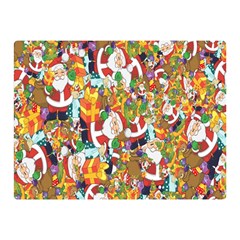 Background-santaclaus-gift-christmas Double Sided Flano Blanket (mini)  by nateshop