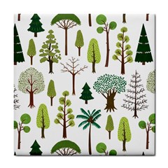 Chrismas Tree Greeen  Tile Coaster by nateshop